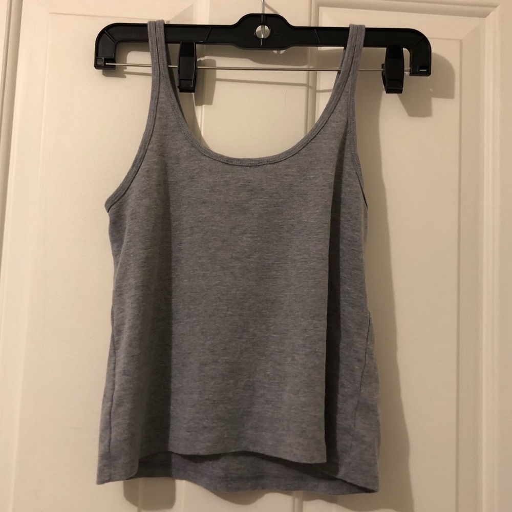 Topshop Button Down Cropped Tank Top - Picture 4 of 5